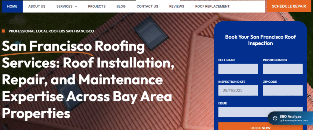 Aroofing company that availed my local seo services for roofer and still continue to work with ermus shahid SEO expert